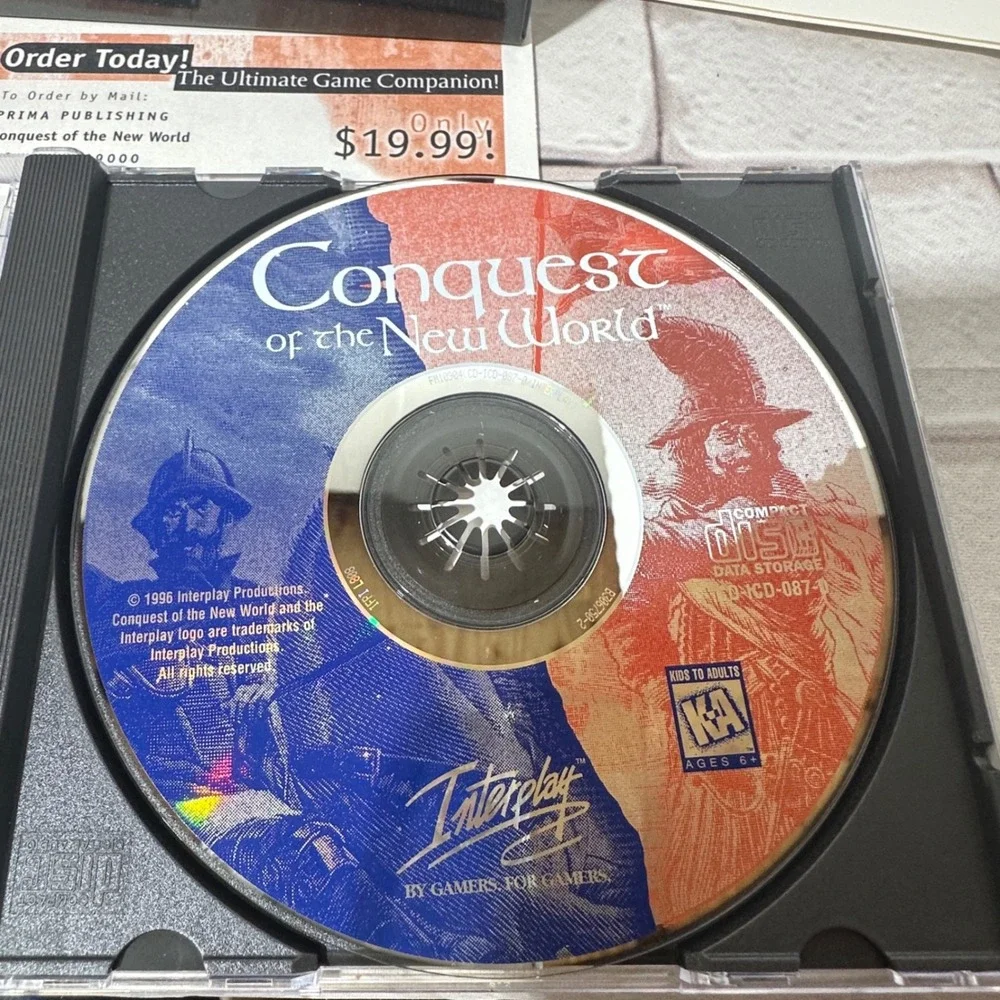 Conquest of the New World PC CD ROM‎ Strategy Game Interplay 1996 Vintage